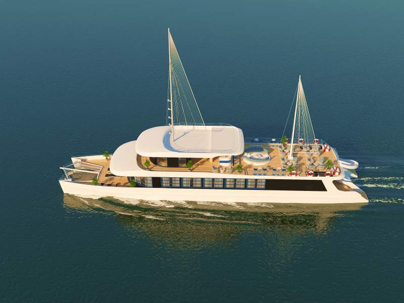 Catamaran Cruise - Halong Bay & Lan Ha Bay - 1 Day Luxury Tour (7-Hour Cruise)